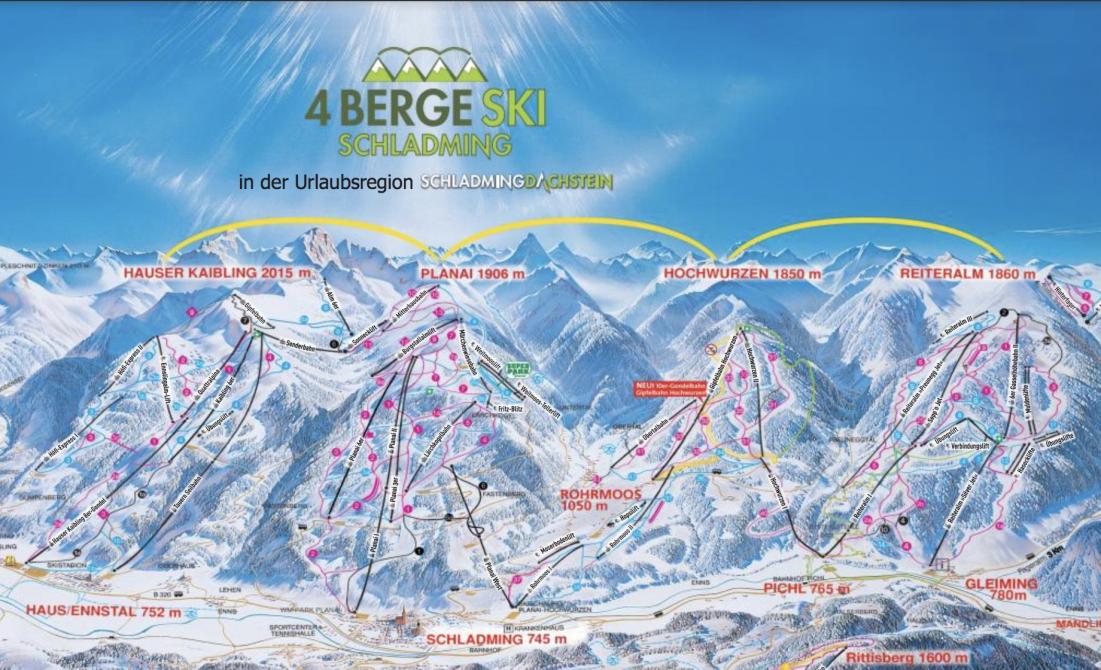 mapa tras ski w Schlamding